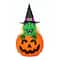 28'' Pre-Lit Pumpkin and Witch Halloween Décor